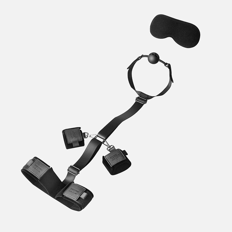 Gaia Bondage Gear With Mouth Gag & Eyepatch